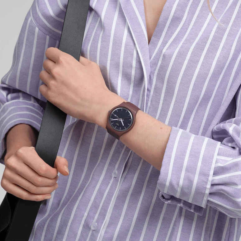 Swatch,Originals 41mm,41mm,Bio-sourced,Dark Blue,Quartz,Date,Day,SO29R707