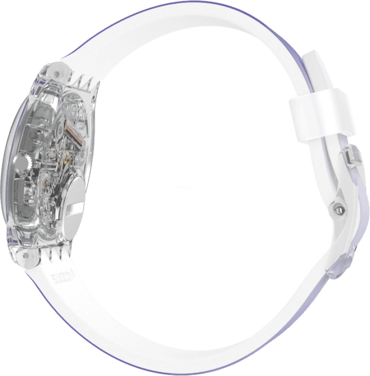 Swatch,Originals 34mm,34mm,Plastic,Purple,Green,Sapphire,Crystal Glass,GE718