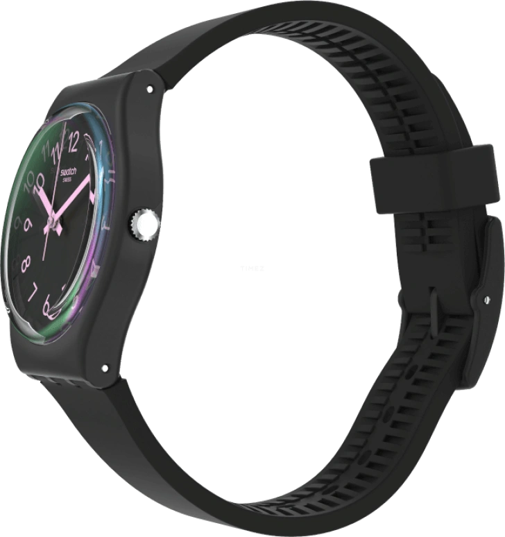 Swatch,Originals 34mm,34mm,Plastic,Black,Closed,GB330