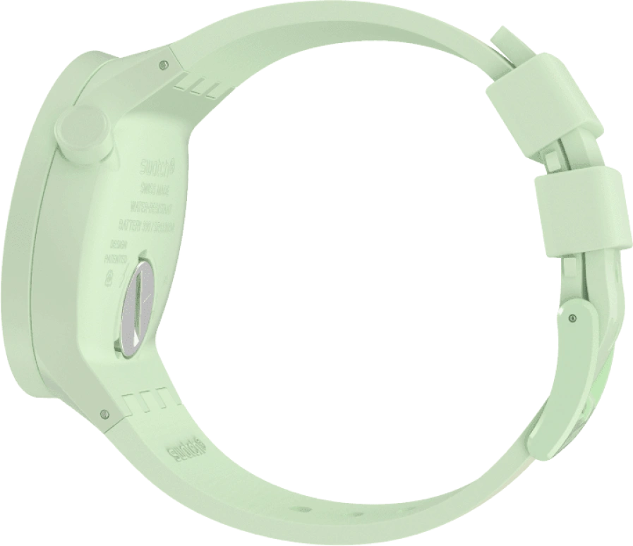 Swatch,THE BOLD 47mm,47mm,Bioceramic,Ceramic,Green,Quartz,Sapphire,Crystal Glass,Round,SB03G100
