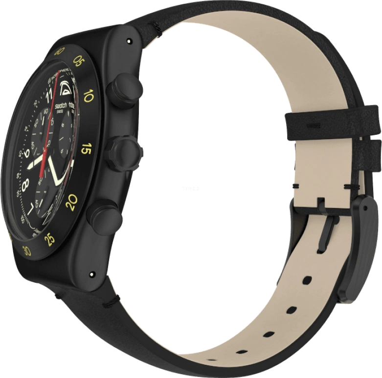 Swatch,IRONY 43x49mm,43x49mm,Black,YVB410