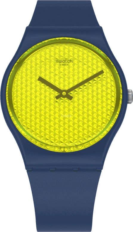 Swatch,Originals 34mm,34mm,Plastic,Yellow,GN266