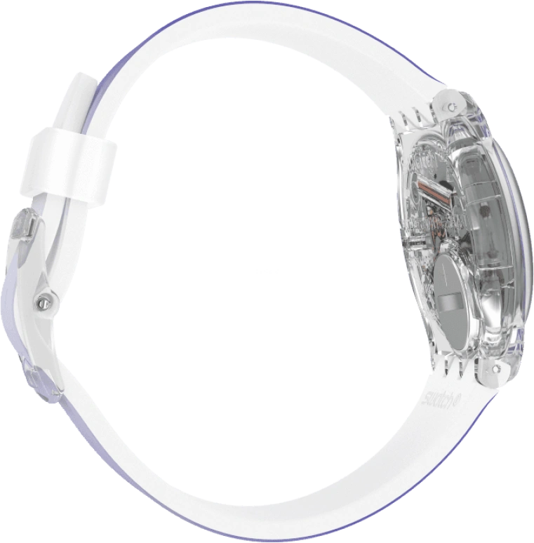 Swatch,Originals 34mm,34mm,Plastic,Purple,Green,Sapphire,Crystal Glass,GE718