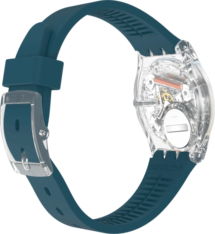 Swatch,Originals 34x39.20mm,34x39.20mm,Plastic,Coffee,Cyan,GE721