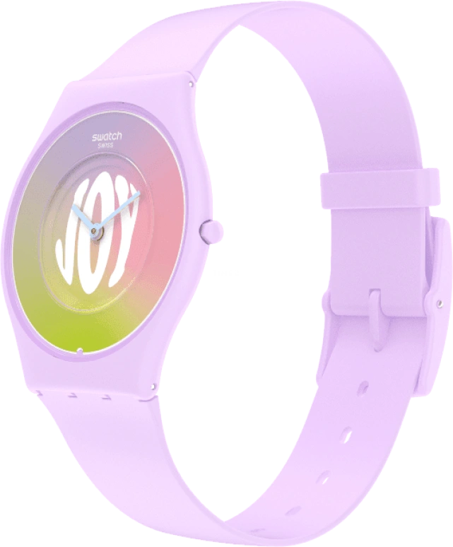 Swatch,SKIN 34mm,34mm,Ceramic,Multi-Color,Quartz,Round,Pink,SS09V101