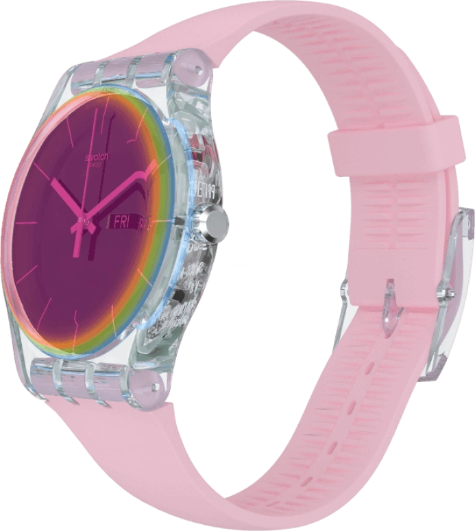 Swatch,Originals 41mm,41mm,Plastic,Pink Red,Red,SUOK710