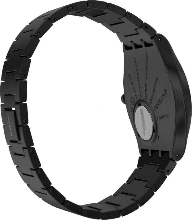 Swatch,SKIN ,Stainless Steel,Black,SS07B100G