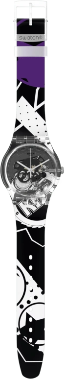 Swatch,Other 41mm,41mm,Plastic,Transparent,Quartz,Sapphire,Crystal Glass,Round,SUOK136,SUOK136-051