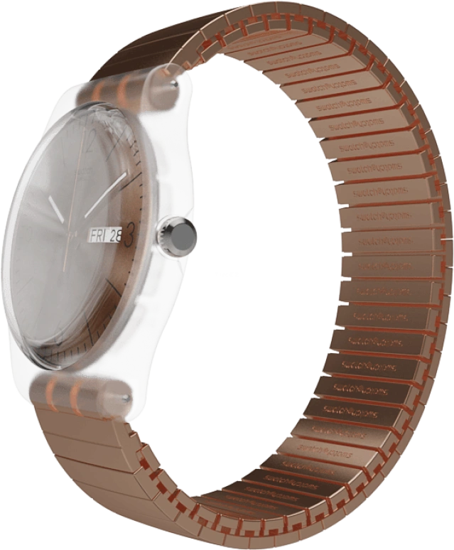 Swatch,Originals 41mm,41mm,Plastic,Gold,SUOK707