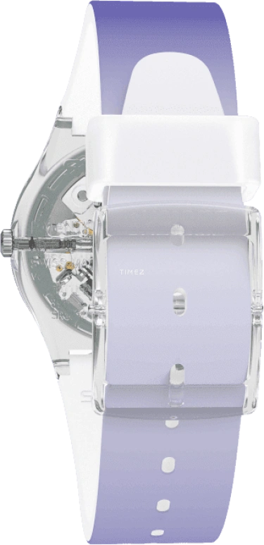 Swatch,Originals 34mm,34mm,Plastic,Purple,Green,Sapphire,Crystal Glass,GE718