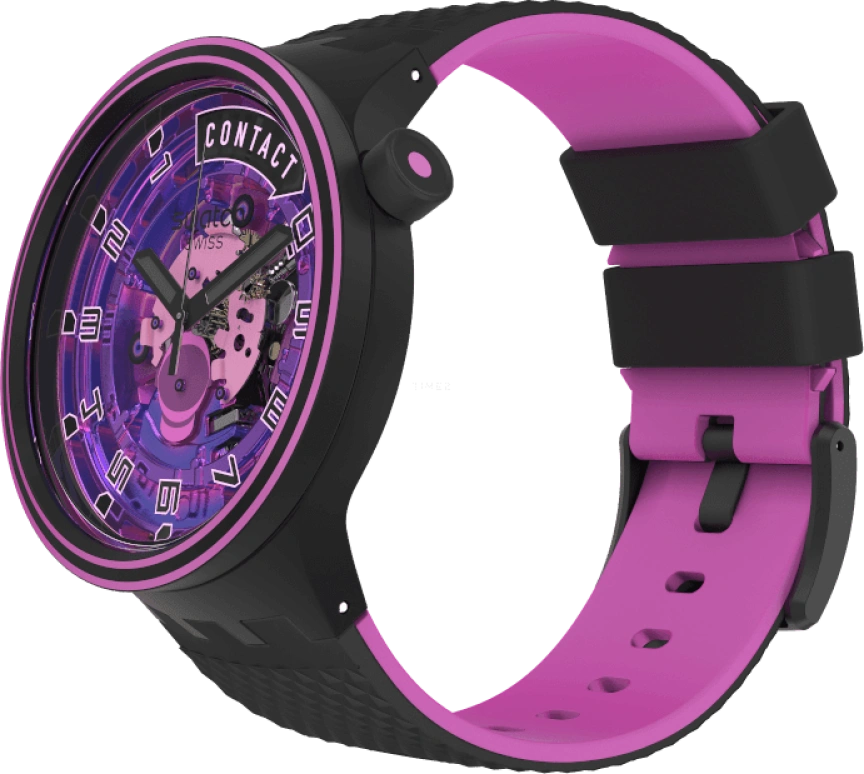 Swatch,Other 47mm,47mm,Sapphire,Crystal Glass,SB01B126