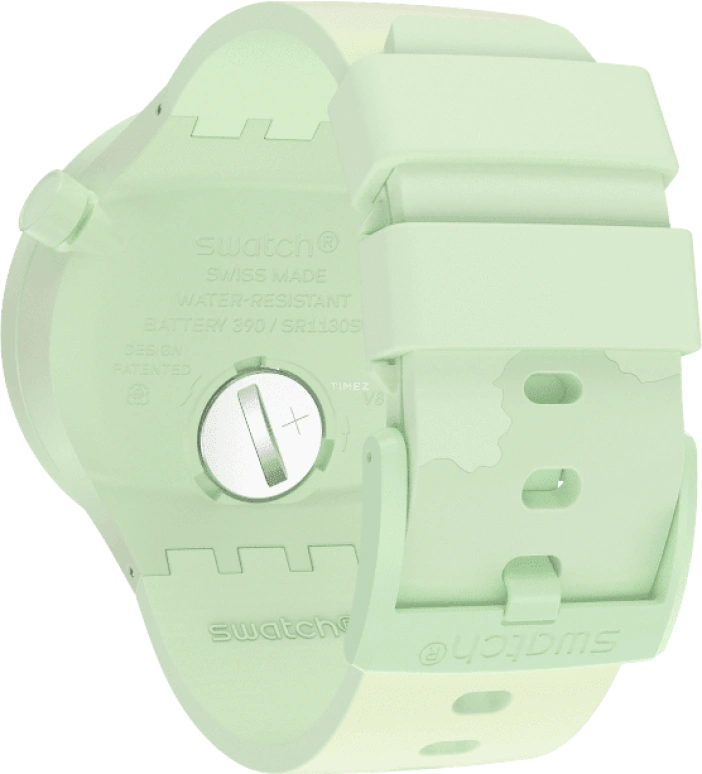 Swatch,THE BOLD 47mm,47mm,Bioceramic,Ceramic,Green,Quartz,Sapphire,Crystal Glass,Round,SB03G100