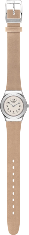 Swatch,IRONY 25mm,25mm,Stainless Steel,Cream,Quartz,Round,Silver,YSS321