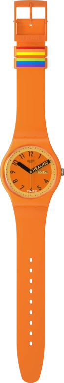 Swatch,Originals 41mm,41mm,Bio-sourced,Orange,Quartz,Date,Day,SO29O700