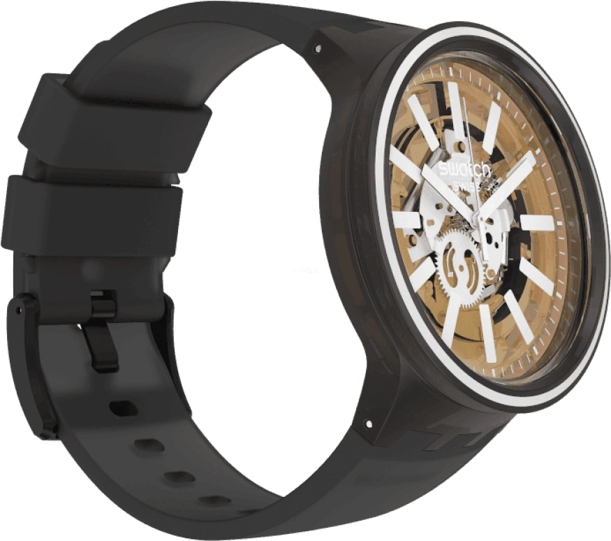 Swatch,THE BOLD 47mm,47mm,Plastic,Yellow,SO27B114