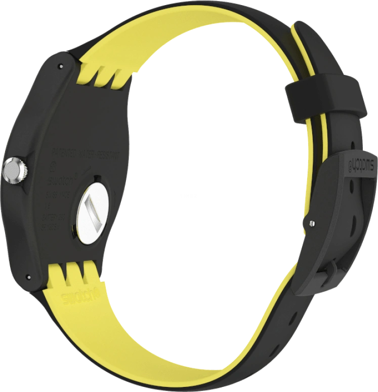 Swatch,Originals 41mm,41mm,Black,Sapphire,Crystal Glass,Open,SUOB184
