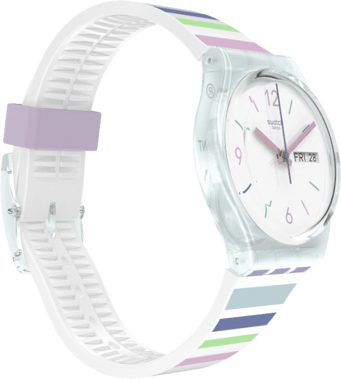 Swatch,Originals 34mm,34mm,Plastic,White,Open,GL702