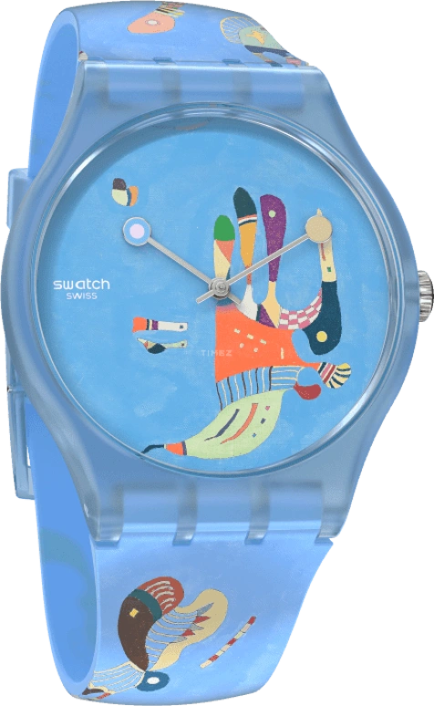 Swatch,Originals 41mm,41mm,Plastic,Blue,Quartz,Sapphire,Crystal Glass,Round,SUOZ342