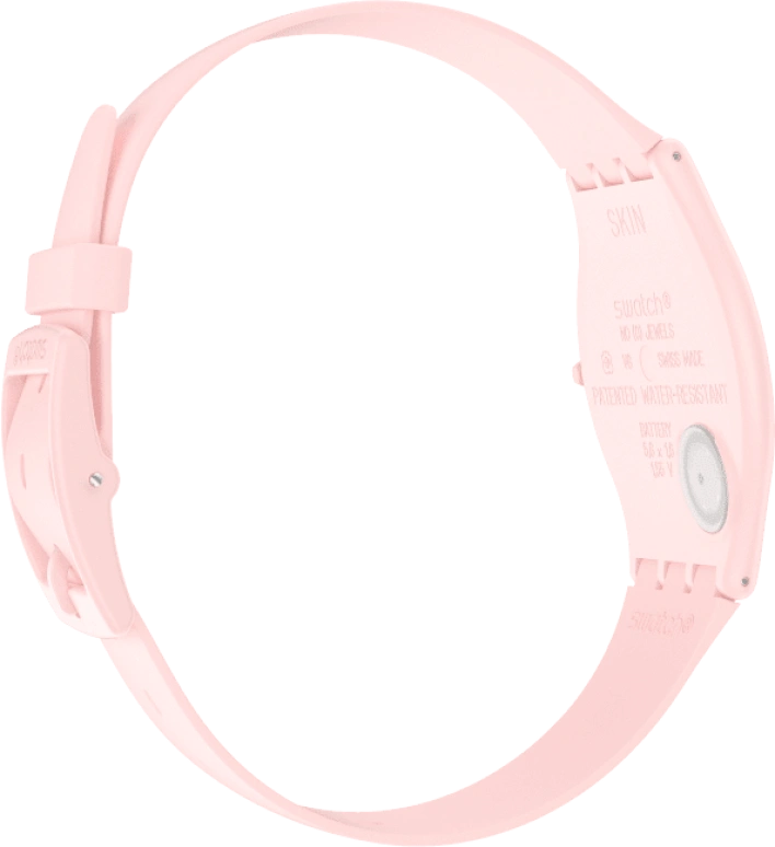 Swatch,SKIN 34mm,34mm,Ceramic,Pink,Closed,SS09P100