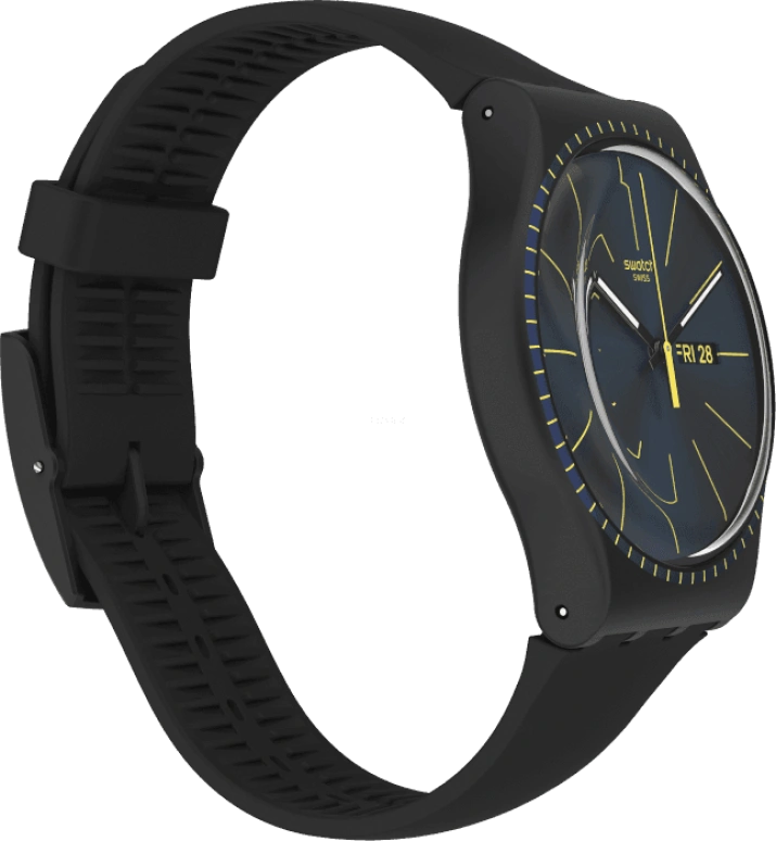 Swatch,Originals 41x47.40mm,41x47.40mm,Plastic,Black,SUOB731
