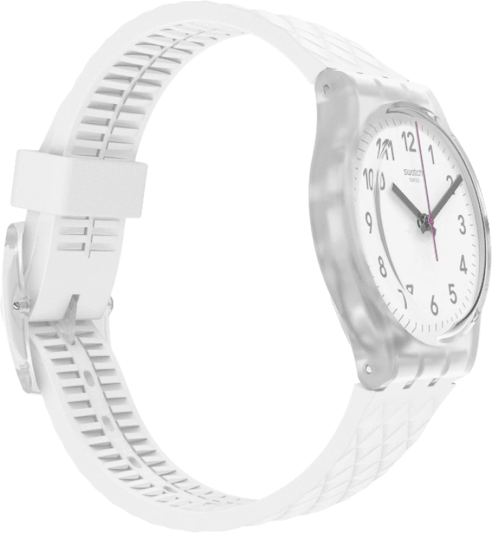 Swatch,Originals 34mm,34mm,Plastic,White,Quartz,Baton,GE286