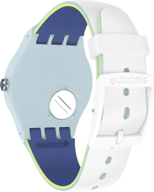 Swatch,Originals 41mm,41mm,Plastic,White,SUOS404