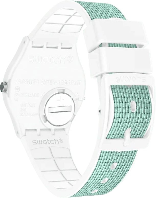 Swatch,Originals 34mm,34mm,Plastic,Green,Quartz,Date,Day,GW714