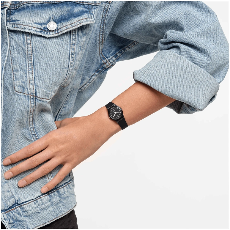 Swatch,Originals 25mm,25mm,Plastic,Black,Quartz,Round,LB170E