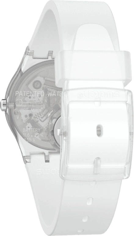 Swatch,Originals 34mm,34mm,Plastic,Blue,Pink,Sapphire,Crystal Glass,GE713