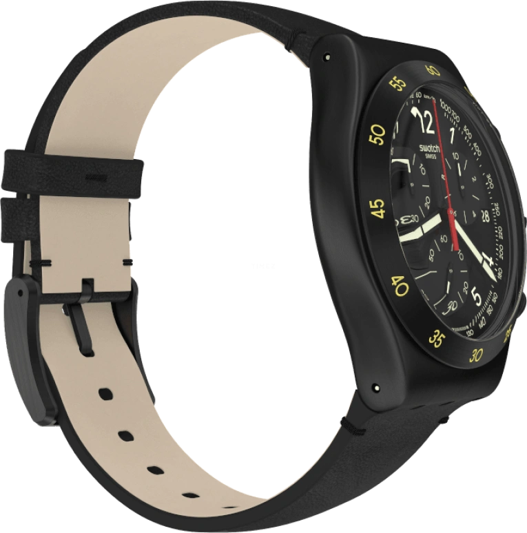 Swatch,IRONY 43x49mm,43x49mm,Black,YVB410