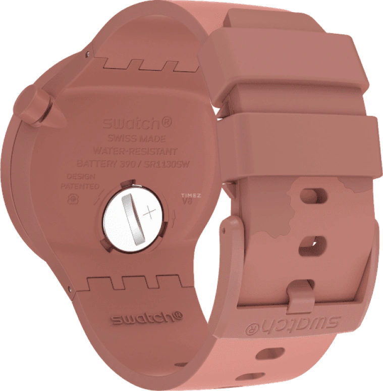 Swatch,THE BOLD 47mm,47mm,Bioceramic,Ceramic,Red,Sapphire,Crystal Glass,SB03R100