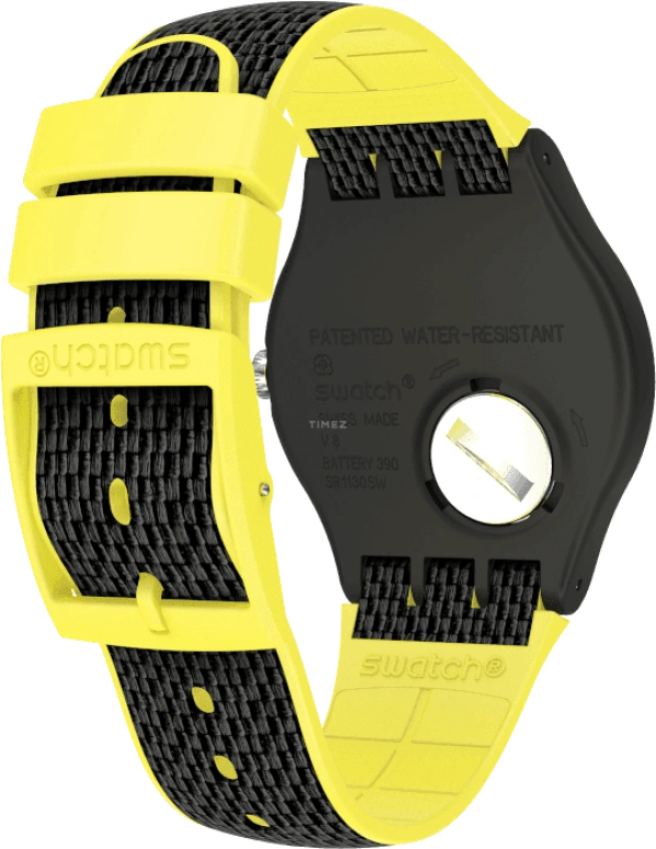 Swatch,Originals 41mm,41mm,Plastic,Black,SUOB406