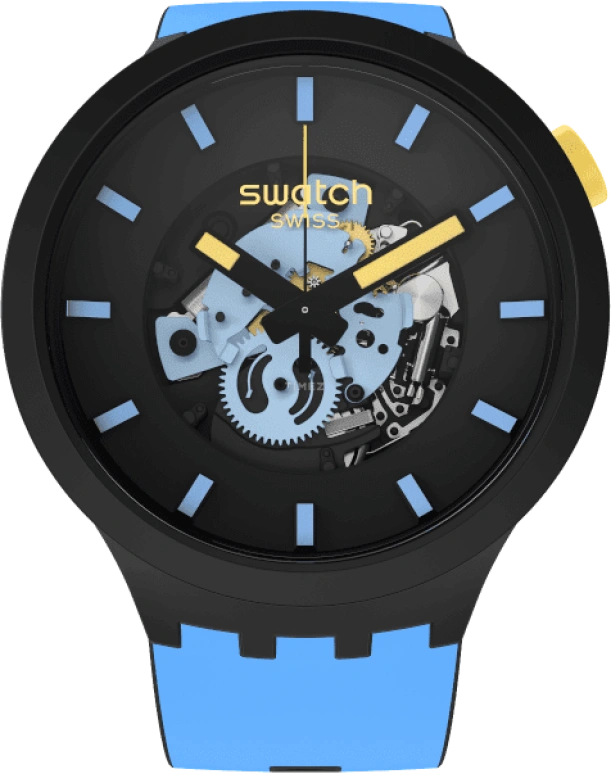Swatch,THE BOLD 47mm,47mm,Black,SB03B108
