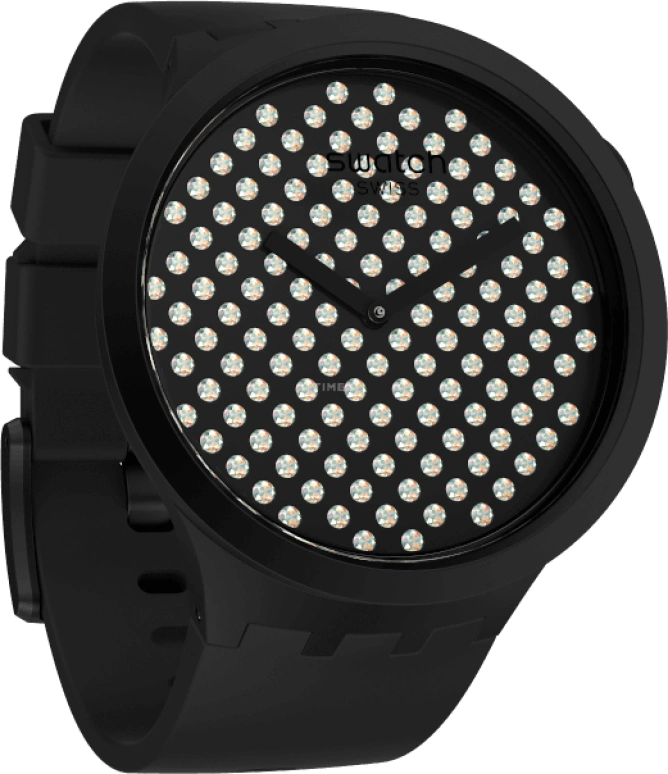 Swatch,THE BOLD 47mm,47mm,Plastic,Black,SO27Z107
