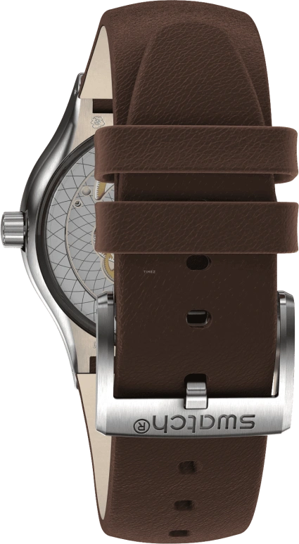 Swatch,IRONY 42mm,42mm,Stainless Steel,Blue,Open,SY23S410
