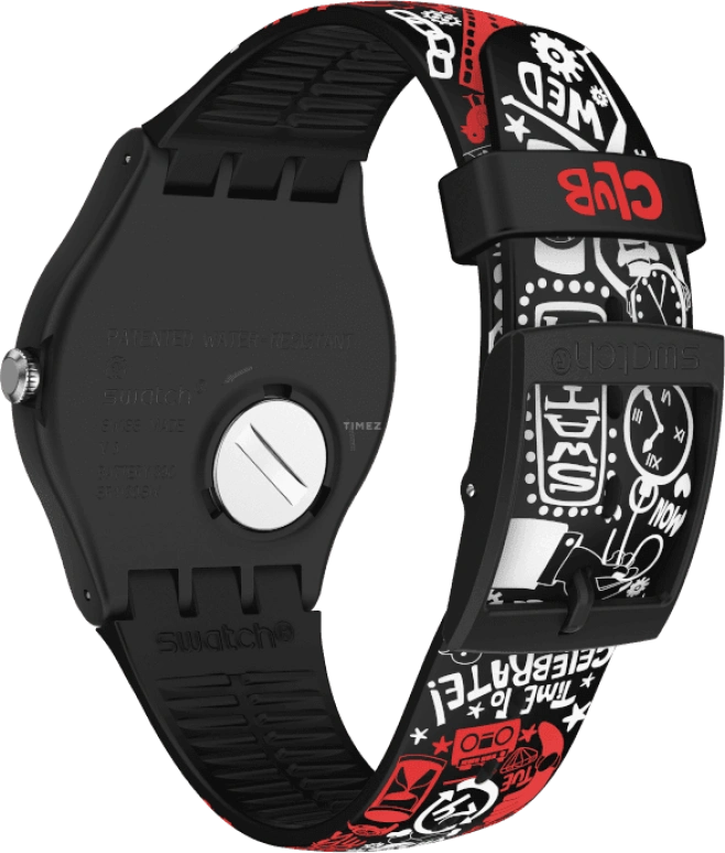 Swatch,Originals 41mm,41mm,Plastic,Black,SUOZ322