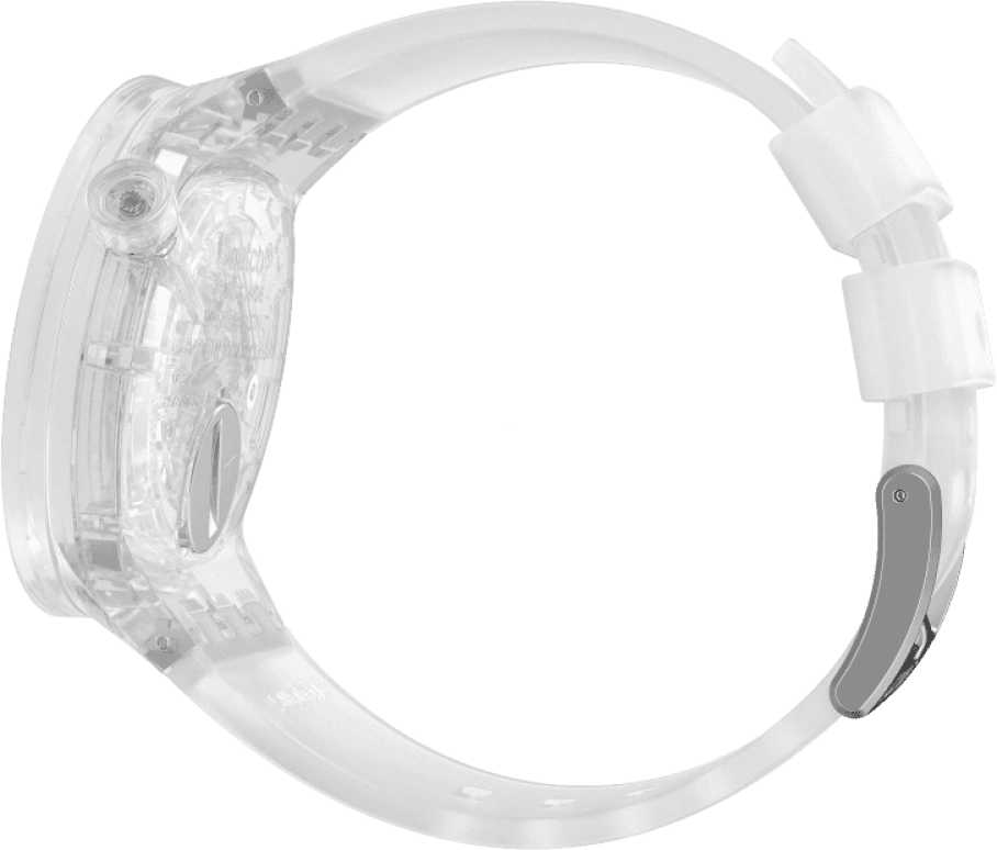 Swatch,THE BOLD 47mm,47mm,Plastic,Transparent,SO27E100