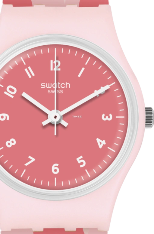 Swatch,Originals 25mm,25mm,Plastic,Pink,Quartz,Tonneau,LP157