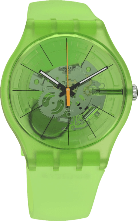 Swatch,Originals 41x47.40mm,41x47.40mm,Plastic,Green,SUOG118