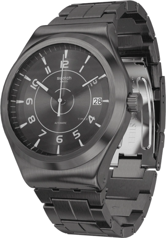 Swatch,IRONY 42mm,42mm,Stainless Steel,Open,YIM400G