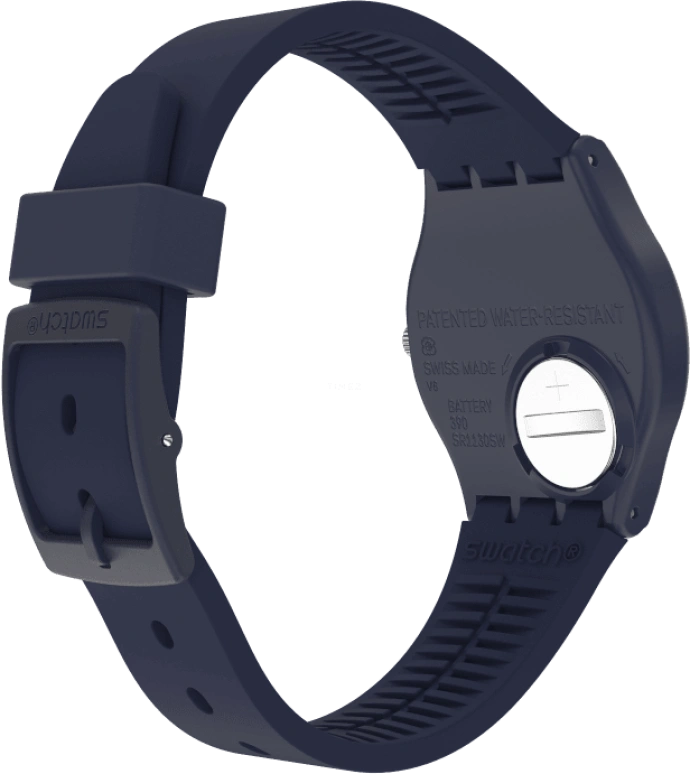 Swatch,Originals 34mm,34mm,Plastic,Blue,Closed,GN274
