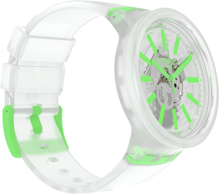 Swatch,THE BOLD 47mm,47mm,Plastic,White,SO27E104