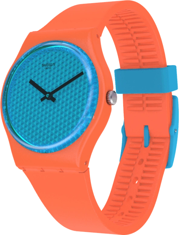 Swatch,Originals 34mm,34mm,Plastic,Blue,GO121