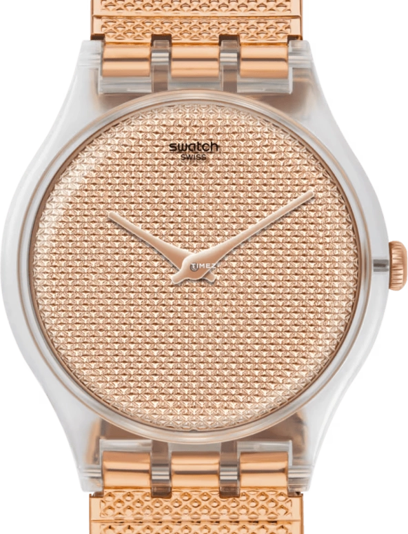 Swatch,Originals 41x47.40mm,41x47.40mm,Plastic,Gold,Quartz,Sapphire,Crystal Glass,Tonneau,SUOK134
