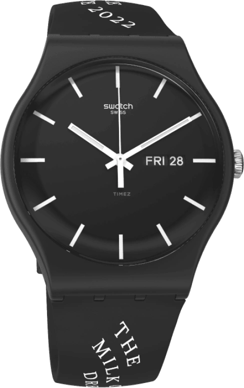 Swatch,Originals 41mm,41mm,Plastic,Black,SUOB720R