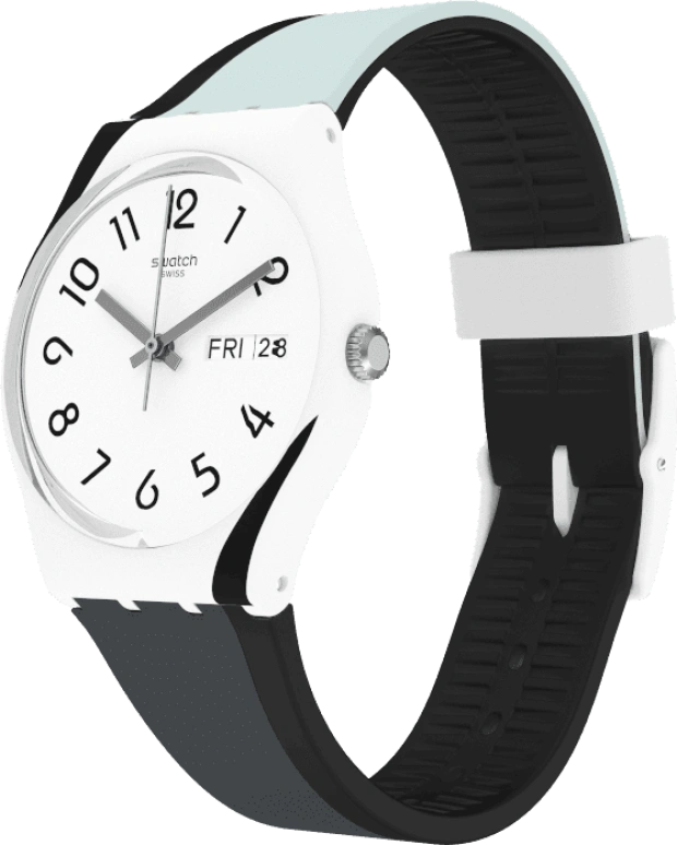 Swatch,Originals 34mm,34mm,Plastic,White,GW711
