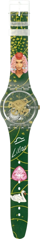 Swatch,Originals 41mm,41mm,Plastic,Transparent,Quartz,Sapphire,Crystal Glass,Round,SUOK147,SUOK147-031