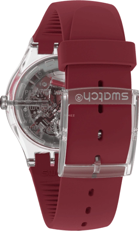 Swatch,Originals 41mm,41mm,Plastic,Pink,Sapphire,Crystal Glass,SUOK717
