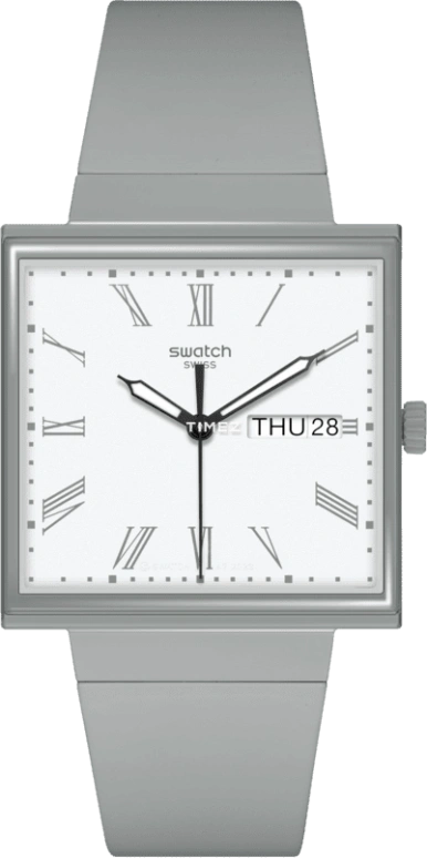 Swatch,Originals 33.25mm,33.25mm,Bioceramic,White,Quartz,Date,Day,SO34M700