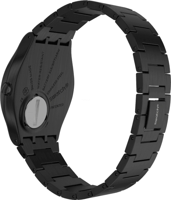 Swatch,SKIN ,Stainless Steel,Black,SS07B100G